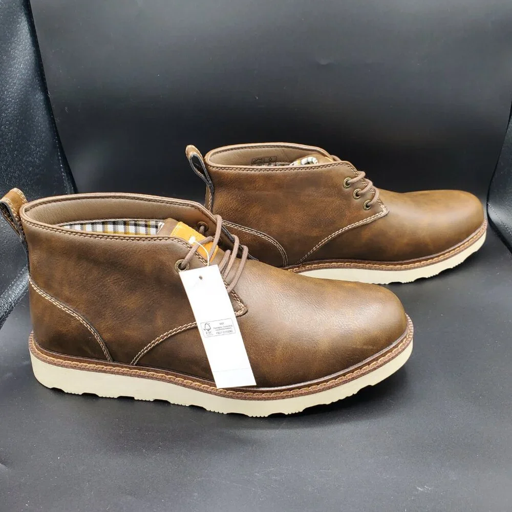 NWT: Buffalo David Bitton Brown Metcalf Chukka Men's Boots, Size 11